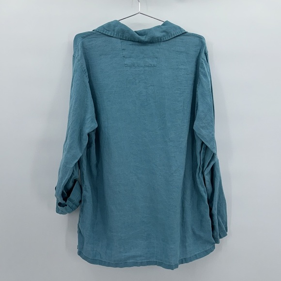 100% Linen Women’s Shirt size L - Picture 5 of 5